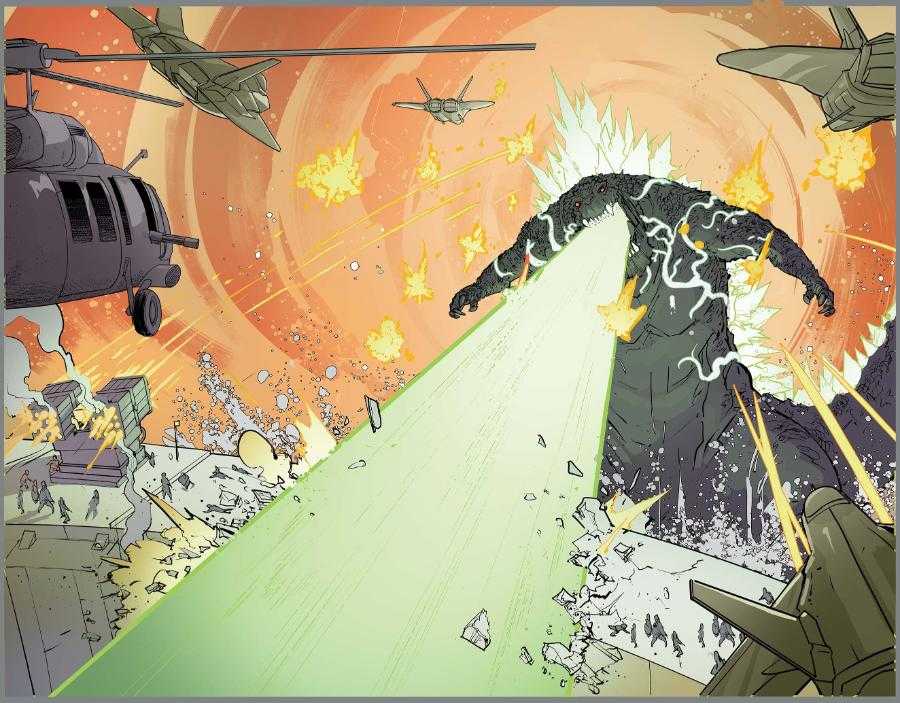 GODZILLA #1 interior art by Nikola Čižmešija