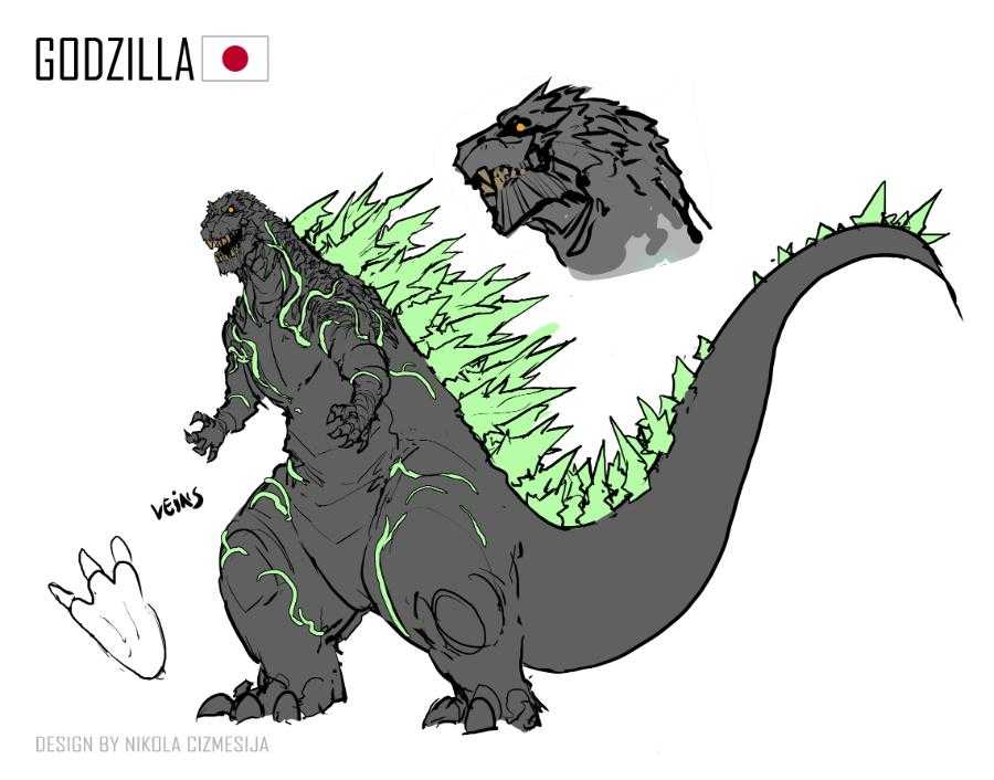 New GODZILLA design by Nikola Čižmešija