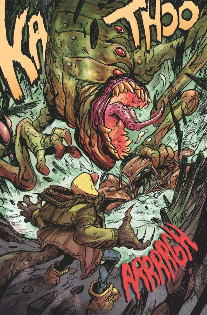 GODZILLA: ESCAPE THE DEADZONE #1 interior art by Pablo Tunica