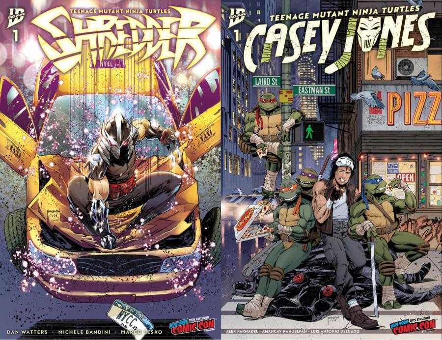 TMNT: SHREDDER #1 and TMNT: CASEY JONES #1 NYCC exclusive variants by Amancay Nahuelpan