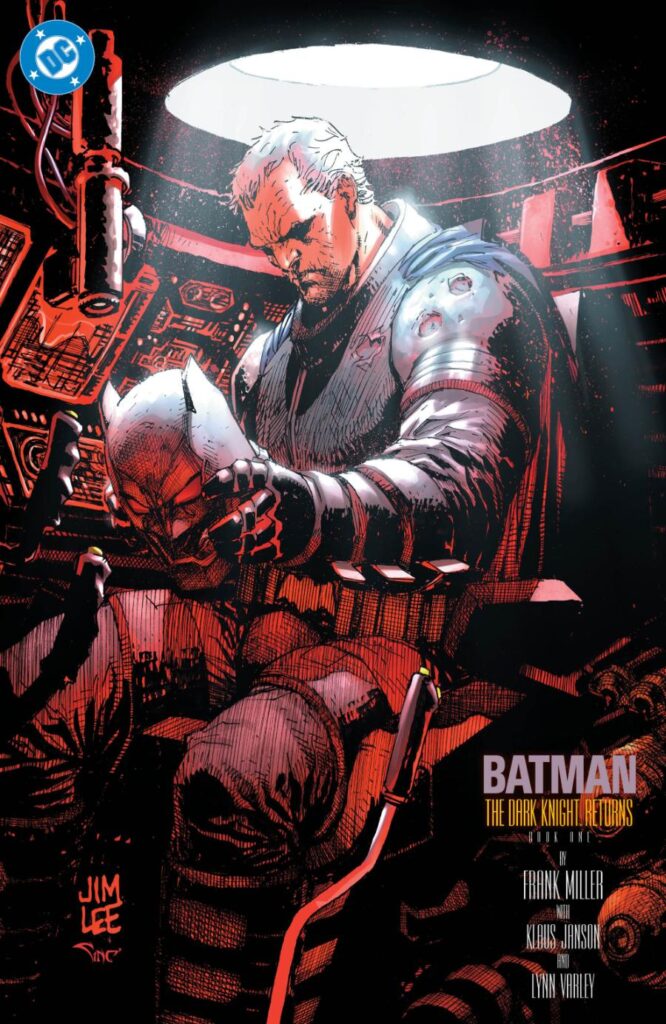 The Dark Knight Returns #1 Facsimile Edition variant cover by Jim Lee and Alex Sinclair