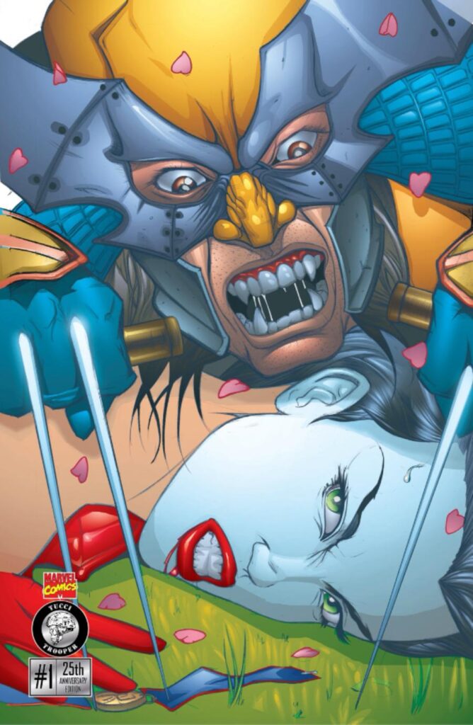 Wolverine/Shi #1 Snarl Metal Edition Cover!