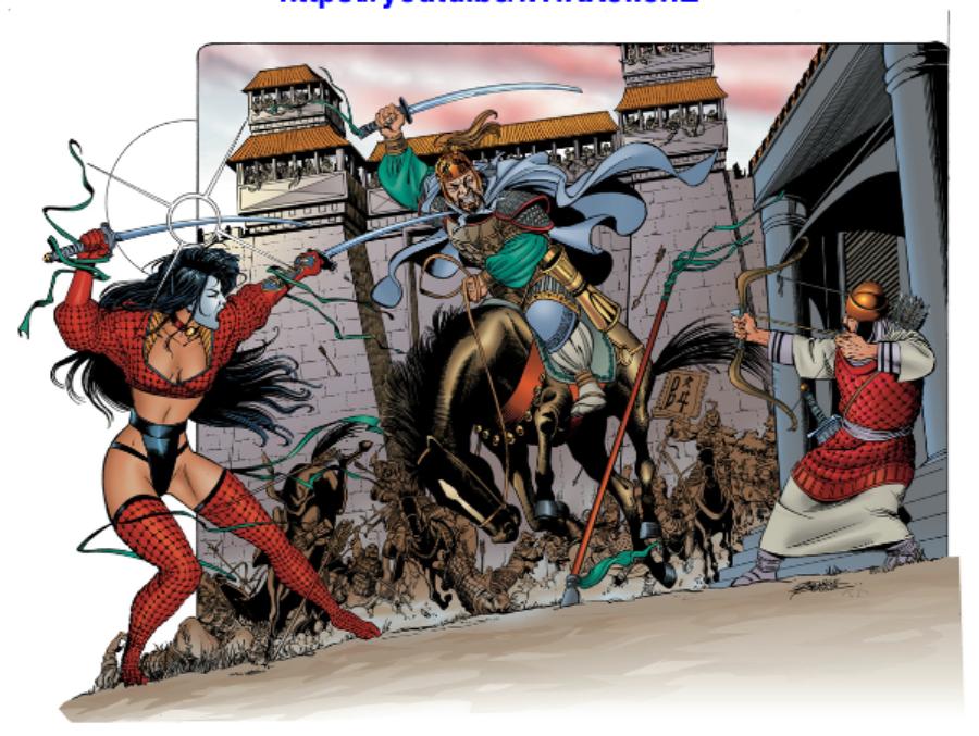 The Legendary George Perez’ Stunning Senryaku Double Page Story Spread