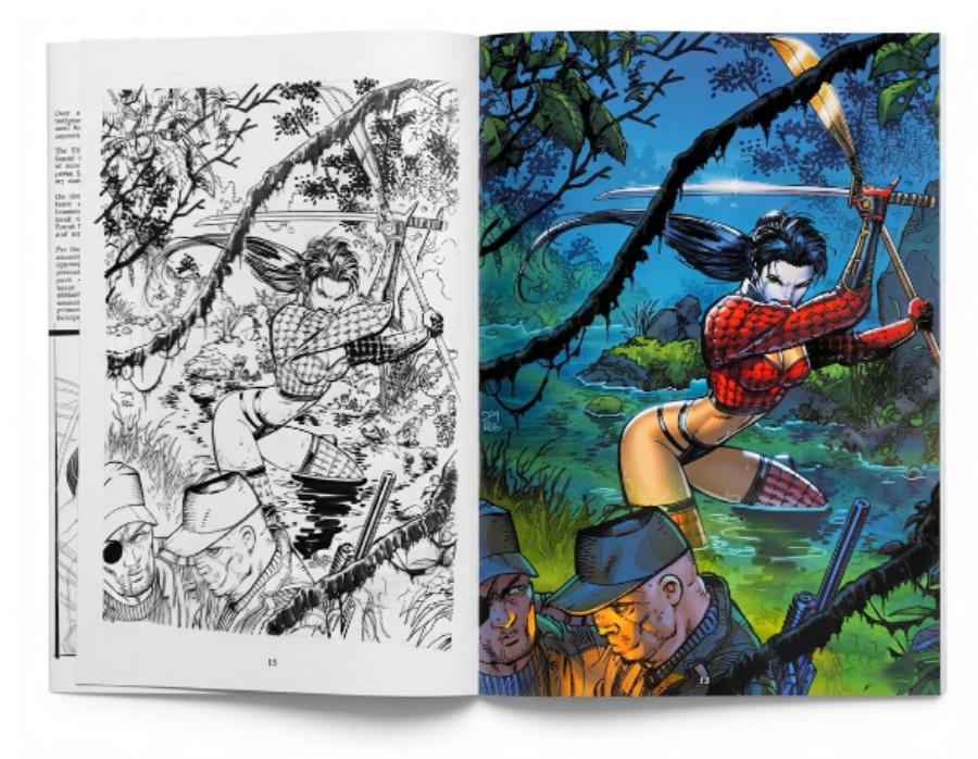 Comics’ Superstar Jim Lee’s Senryaku Art Page Spread!