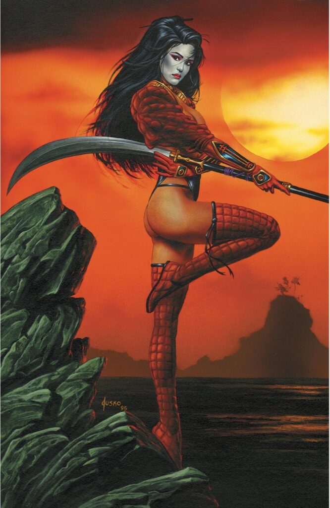 Illustration Icon Joe Jusko’s Striking Shi: Senryaku Painting
