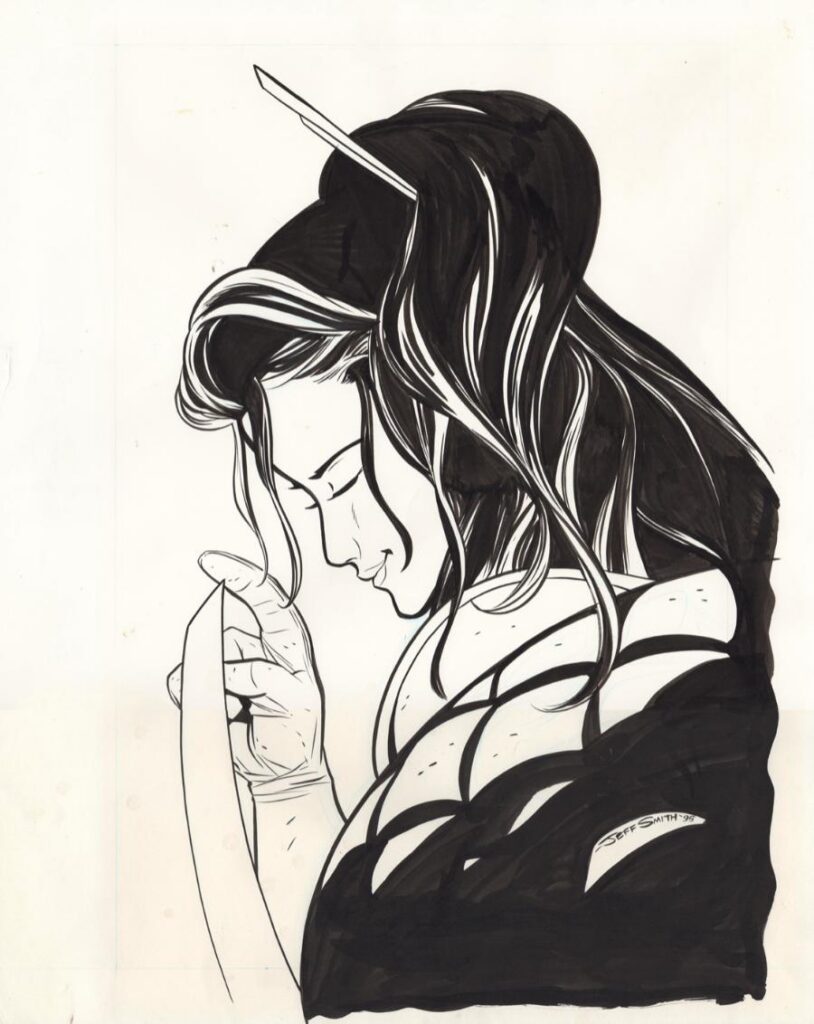 Will Eisner Hall of Fame Recipient Jeff Smith’s Soulful Senryaku Original Art