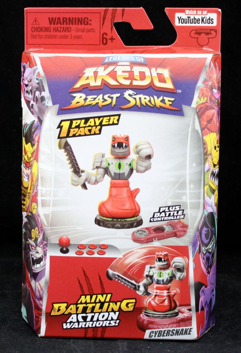 Legends of Akedo Beast Strike Cybersnake Mini Battling Action Figure