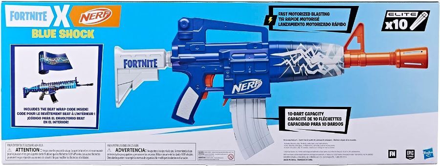 Nerf Fortnite Blue Shock Blaster
