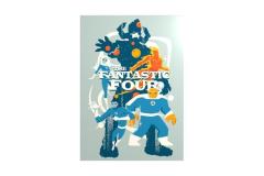 Displate-The-Fantastic-Four-Vintage-Retro-Poster