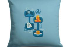 The-Northwest-Group-Fantastic-Four-First-Steps-Vintage-Heroes-Throw-Pillow-18-x-18-inches