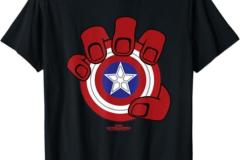 Amazon-Marvel-Captain-America-Brave-New-World-Red-Hulk-Hand-Shield-T-Shirt