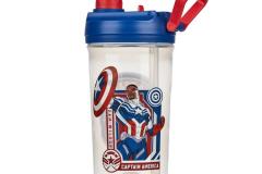Bioworld-Marvel-Captain-America-Water-Reusable-Plastic-Water-Bottle-16oz-White