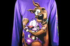 Scooby-x-Courage-Long-Sleeve-T-Shirt-Purple