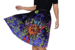 Scooby-Doo-Heebie-Jeebiesville-Pocket-Midi-Skirt-Front