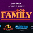 Suit up for your next big adventure in pop culture apparel as we celebrate Pixar Animation Studios with October’s exciting Family-themed line of Loot Wear!