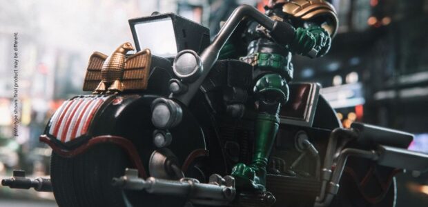The future’s greatest lawman needs a bike powerful enough to patrol the streets of the mega-city – and he’s got it with the forthcoming Judge Dredd figures from Hiya Toys… […]