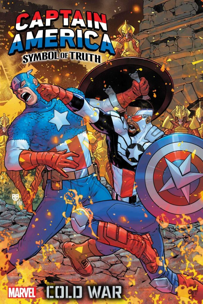 Sam Steve R CAPTAIN AMERICA VS. CAPTAIN AMERICA! SAM AND STEVE BATTLE FOR THE RIGHT ...